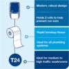 Tork Toilet Paper Roll White T24, Advanced, 2-Ply, 80 x 500 sheets, 24651200 Tork Toilet Paper Roll White T24, Advanced, 2-Ply, 80 x 500 sheets, 24651200