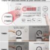 Toshiba Small Rice Cooker 3 Cup Uncooked – LCD Display with 8 Cooking Functions, Fuzzy Logic Technology, 24-Hr Delay Timer and Auto Keep Warm, Non-Stick Inner Pot, White