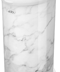 Ubbi Steel Odor Locking, No Special Bag Required Money Saving, Awards-Winning, Modern Design Registry Must-Have Diaper Pail, Marble