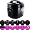 Yum Asia Kumo YumCarb Rice Cooker with Ceramic Bowl and Advanced Fuzzy Logic, (5.5 Cups, 1 Litre), 5 Rice Cooking Functions, 3 Multicooker Functions, 110V US Power (Dark Stainless Steel) Yum Asia Kumo YumCarb Rice Cooker with Ceramic Bowl and Advanced Fuzzy Logic, (5.5 Cups, 1 Litre), 5 Rice Cooking Functions, 3 Multicooker Functions, 110V US Power (Dark Stainless Steel)