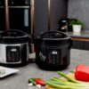 Yum Asia Kumo YumCarb Rice Cooker with Ceramic Bowl and Advanced Fuzzy Logic, (5.5 Cups, 1 Litre), 5 Rice Cooking Functions, 3 Multicooker Functions, 110V US Power (Dark Stainless Steel) Yum Asia Kumo YumCarb Rice Cooker with Ceramic Bowl and Advanced Fuzzy Logic, (5.5 Cups, 1 Litre), 5 Rice Cooking Functions, 3 Multicooker Functions, 110V US Power (Dark Stainless Steel)