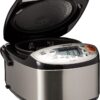 Zojirushi NS-LGC05XB Micom Rice Cooker & Warmer, 3-Cups (uncooked), Stainless Black
