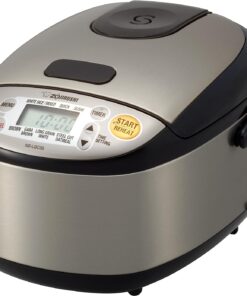 Zojirushi NS-LGC05XB Micom Rice Cooker & Warmer, 3-Cups (uncooked), Stainless Black