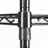 Whitmor Adjustable 36"W x 14"D x 72"H 5-Shelf Freestanding Shelves, Metal with Plastic Connectors, Black