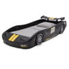 Delta Children Turbo Race Car Twin Bed, Black