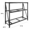WORKPRO 77” W x 24” D x 72” H 3-Tier Freestanding Shelf, 6000 lbs. Capacity, Steel
