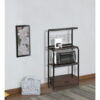 Crown Mark Baker's Rack, Black metal with shelving and casters