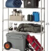 Hyper Tough Heavy Duty 5 Tier Wire Shelf, Zinc, 3000 lb Capacity