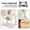 SmileMart 64.5"H Multi-level Cat Tree Tower with Condos and Perches, Beige