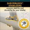 ShelterLogic Shed-In-A-Box Canopy Storage Shed - 6W x 10D x 6.5H ft.