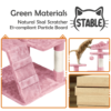 SmileMart 62''H Double Condo Cat Tree with Scratching Post Tower, Pink