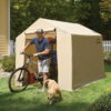 ShelterLogic 6'x8'x6'6" Storage Shed-in-a-Box, Polyethylene ShelterLogic 6'x8'x6'6" Storage Shed-in-a-Box, Polyethylene