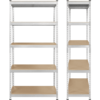 Smile Mart 5-Shelf Boltless & Adjustable Steel Storage Shelf Unit, Silver, Holds up to 705 lb Per Shelf