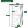 Hanover Outdoor Vertical Wood Storage Shed with Shelves | Backyard Utility Storage Unit for Organizing Garden Supplies, Patio Accessories & Tools | Grey Hanover Outdoor Vertical Wood Storage Shed with Shelves | Backyard Utility Storage Unit for Organizing Garden Supplies, Patio Accessories & Tools | Grey