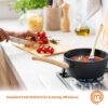MasterChef 4 Piece Cookware Set, Sauce Pan with Lid and 2 Frying Pans