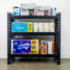 WORKPRO 48”W x 18”D x 48” H 3-Tier Freestanding Shelf, Steel, 1500lb. Capacity