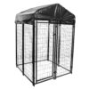 308605B 4 ft. x 4 ft. x 6 ft. Outdoor Welded Wire Dog Kennel