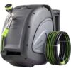 EARTHWISE POWER TOOLS BY ALM GH-001 1/2 in. Dia. x 130 ft. Standard Retractable Garden Hose Reel with Spray Nozzle