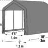 ShelterLogic Shed-In-A-Box Canopy Storage Shed - 6W x 10D x 6.5H ft.