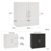 Systembuild Evolution Callahan 24" Wall Cabinet, Black