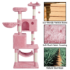 SmileMart 64.5"H Multi-level Cat Tree Tower with Condos and Perches, Pink
