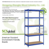 Smile Mart 5-Shelf Boltless & Adjustable Steel Storage Shelf Unit, Blue, Holds up to 705 lb Per Shelf