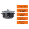 Kenmore Slow Cooker, 5 qt (4.7L), Easy to Use, Dial Control, Black