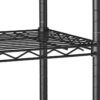 Hyper Tough 4 Tier Wire Shelf Unit, Black, Capacity 1400 lbs