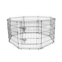 308597B 0-Acre 30 in. Indoor/Outdoor Collapsable Dog Exercise Pen with Latched Door
