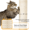 SMILE MART 51.5" Cat Tree with Climbing Hole and Condo, Light Gray SMILE MART 51.5" Cat Tree with Climbing Hole and Condo, Light Gray