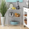 Whitmor Supreme Adjustable 23.15"W x 13.11"D x 29.9"H 3-Shelf Freestanding Shelves, Chrome