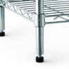 Hyper Tough 5 Tier Wire Shelf Unit, Chrome, 1750 lb Capacity, Adult