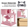 SmileMart 64.5"H Multi-level Cat Tree Tower with Condos and Perches, Pink