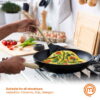 MasterChef 4 Piece Cookware Set, Sauce Pan with Lid and 2 Frying Pans