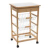 Organize It All 3 Tier Basket and Drawer Kitchen Cart