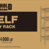 Stronghold Garage Gear Heavy Duty 4-Shelf Metal Rack with Wire Decking in Textured Gray, 1000lbs per shelf