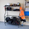 WORKPRO 36" W x 16.5" D x 46" H Rolling Equipment Storage Freestanding Shelf, 150lb. Capacity, Steel