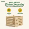 Greenes Fence RCCOMP36 Greenes 173.92 Gal. Cedar Wood Composter