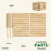 Greenes Fence RCCOMP36 Greenes 173.92 Gal. Cedar Wood Composter