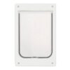 Ideal Pet Products 75PATCKW 7.5 in. x 10.5 in. Large White Chubby Kat Pet Patio Door Insert for 75 in. to 77.75 in. Tall Aluminum Sliding Door