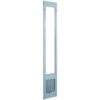 Ideal Pet Products 75PATCKW 7.5 in. x 10.5 in. Large White Chubby Kat Pet Patio Door Insert for 75 in. to 77.75 in. Tall Aluminum Sliding Door