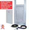 Ideal Pet Products 80PATXLW 10.5 in. x 15 in. Large White Pet and Dog Patio Door Insert for 77.6 in. to 80.4 in. Aluminum Sliding Glass Door