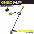 RYOBI P20190 ONE+ HP 18V Brushless Whisper Series 15 in. Cordless Battery String Trimmer with 6.0 Ah Battery and Charger