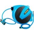 VEVOR SSS90FT58INCHXW0AV0 Retractable Hose Reel 5/8 in. x 90 ft. Wall Mounted Garden Hose Reel with Swivel Bracket and 7 Pattern Nozzle Water Hose