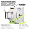 Flexzilla L8340FZ 1/2 in. dia. X 70 ft. Retractible Water Hose Reel with Levelwind Technology