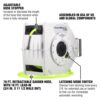 Flexzilla L8340FZ 1/2 in. dia. X 70 ft. Retractible Water Hose Reel with Levelwind Technology