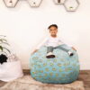 Big Joe Fuf Medium Bean Bag Chair, Plush 3ft, Smiley Face