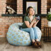Big Joe Fuf Medium Bean Bag Chair, Plush 3ft, Smiley Face