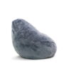 Big Joe Lotus Foam Bean Bag Chair, Short Shag 4ft, Stone