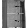 Whitmor Deluxe Utility Closet Organizer - 6 Shelves - Metal - Removable Cover